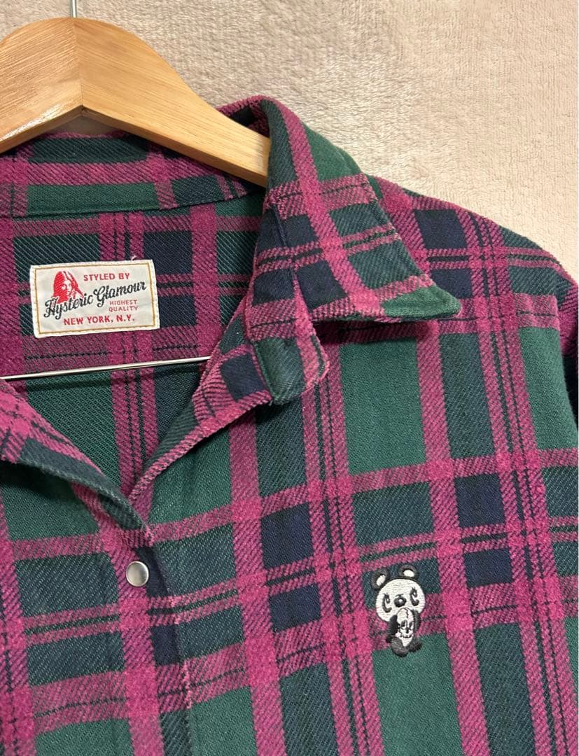 【希少】HYSTERIC GLAMOUR チェックジャケット パープル