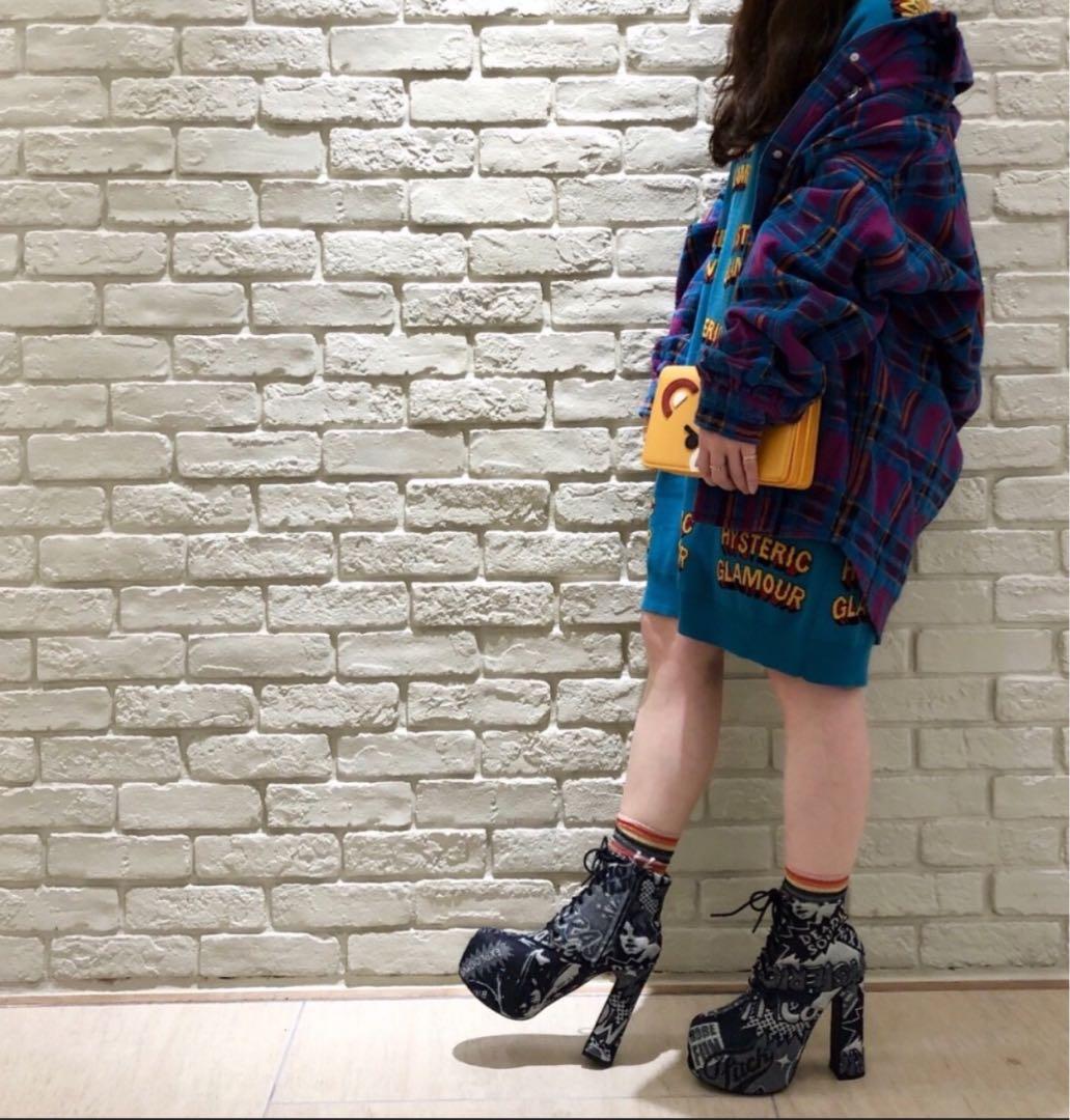 【希少】HYSTERIC GLAMOUR チェックジャケット パープル