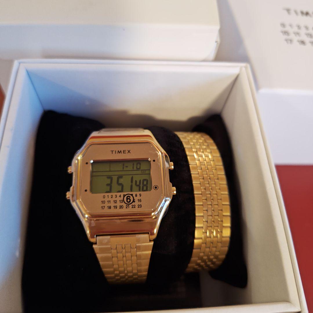 MM6TIMEX ゴールド デジタル腕時計