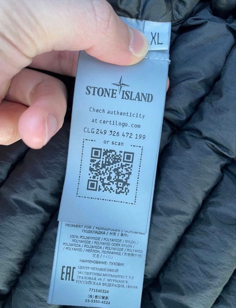 STONE  ダウンジャケット ブラック XL