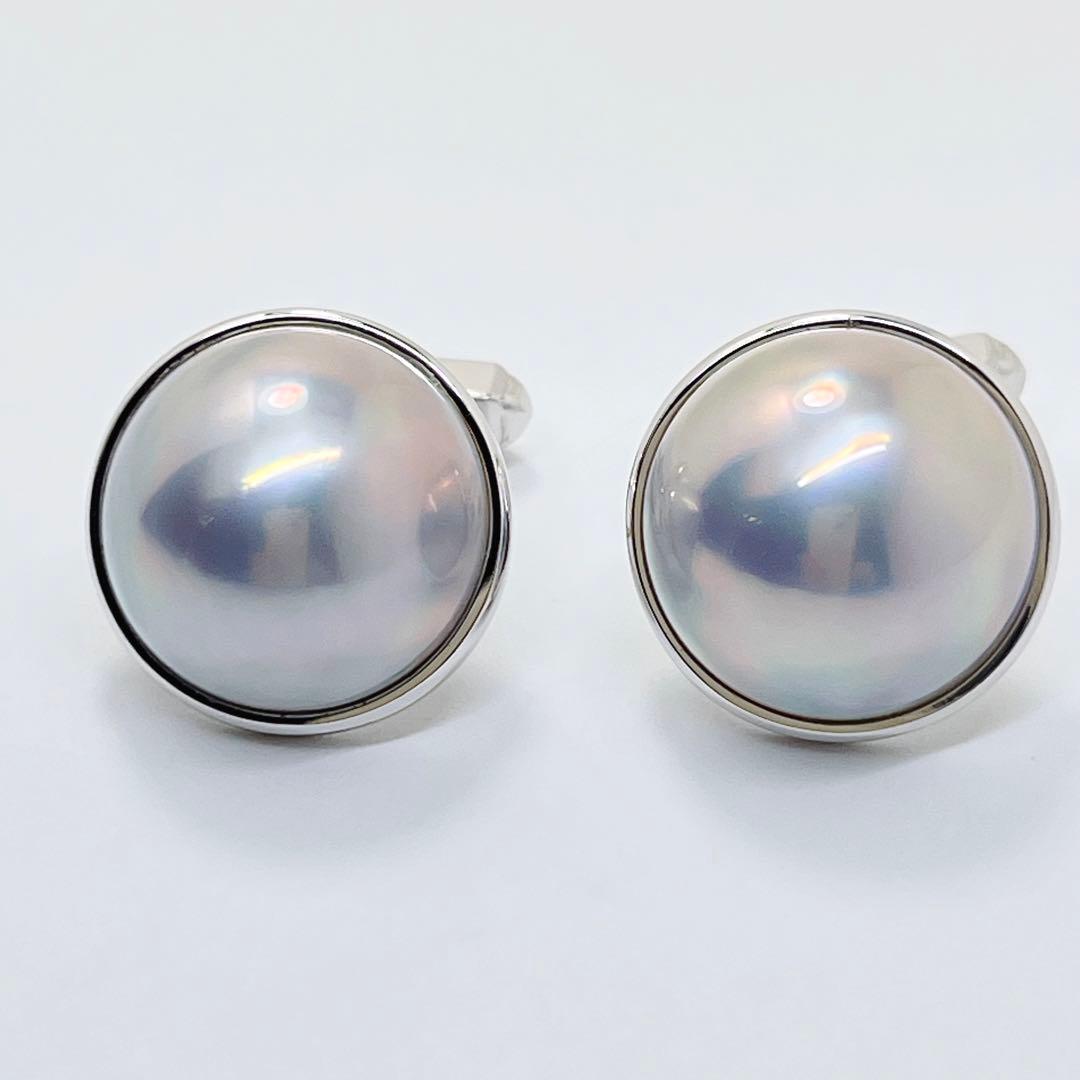 【未使用品級】✨田崎真珠タサキ マベパール　ドーム型　カフリンクス