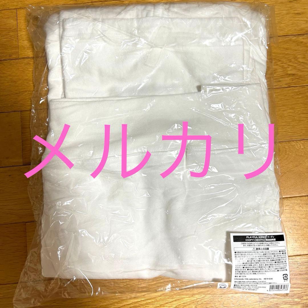 星のカービィ　playful kirby パーカー　白