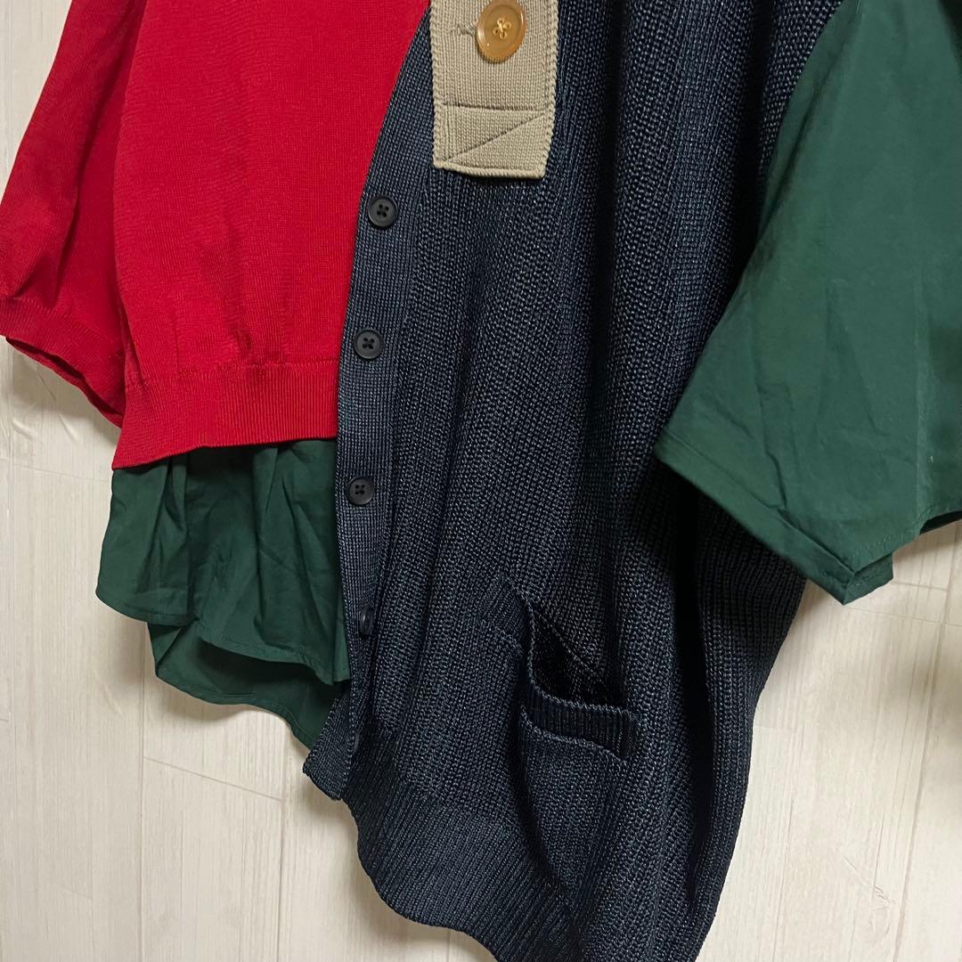 【極美品】kolor カラー デザインシャツ 変形　トップス　ポロシャツ　完売品