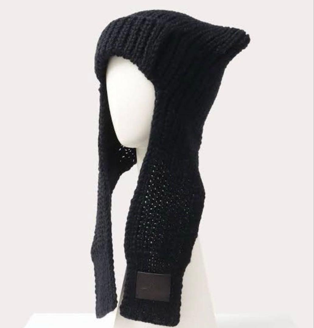 Viviennewestwood キャットイヤーフラップニット 帽 猫耳ニット帽