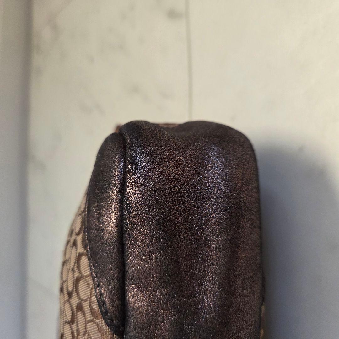 希少 COACH コーチ ミニ アクセサリーポーチ シグネチャー パッチワーク