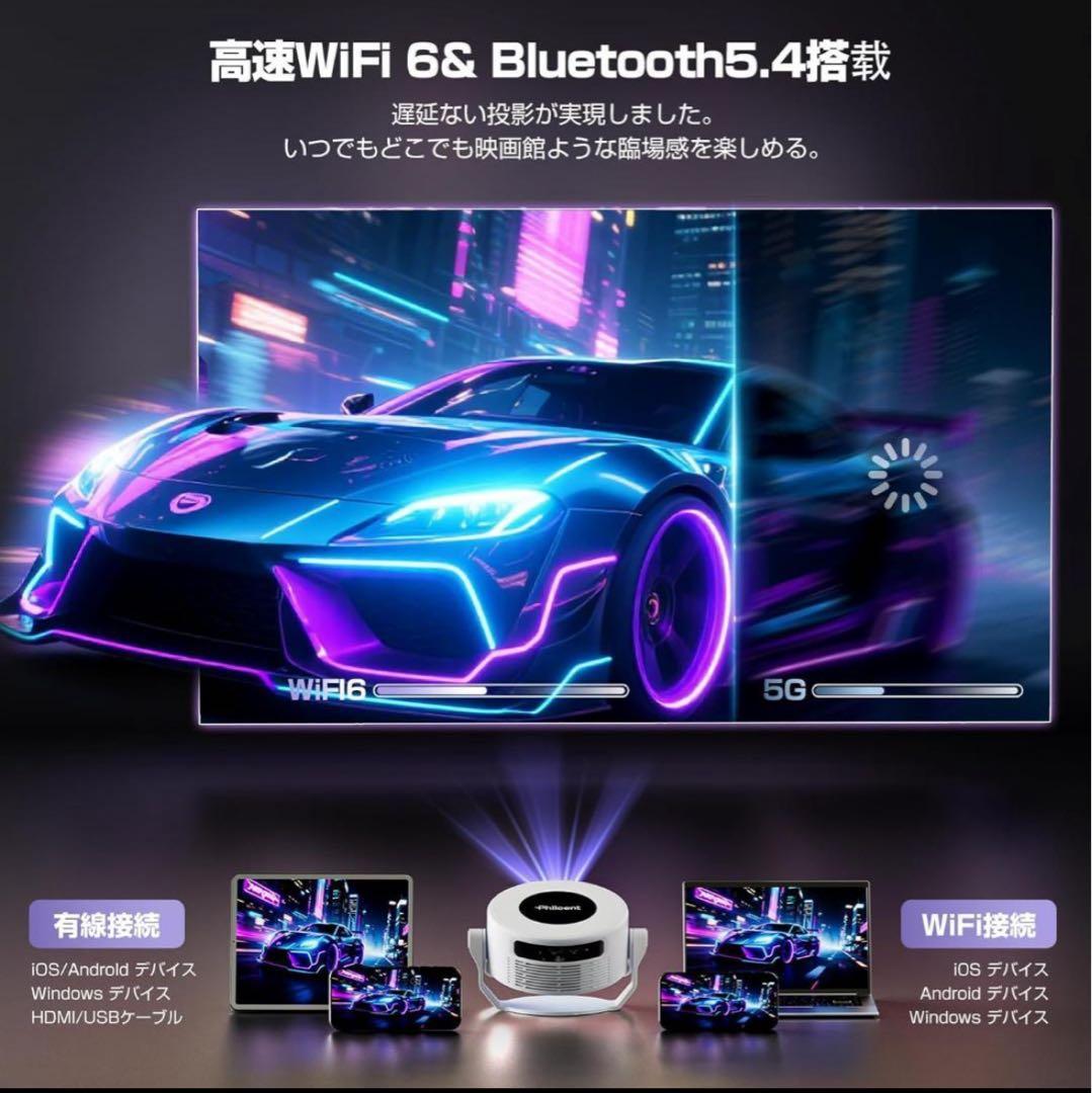 新品✨️ プロジェクター 家庭用 小型 【1080P 8K対応＆HDR高画質】