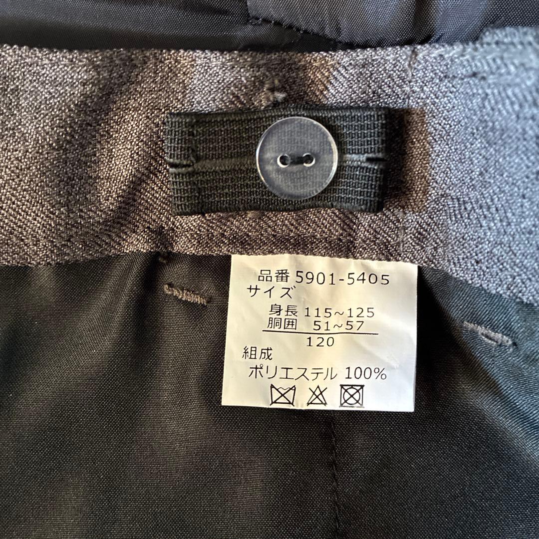 グレー スーツ 120cm ネクタイ 蝶ネクタイ付き