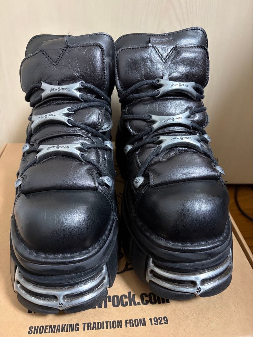 【値下げ中】NEW ROCK レザーブーツ M-106-S112 size45