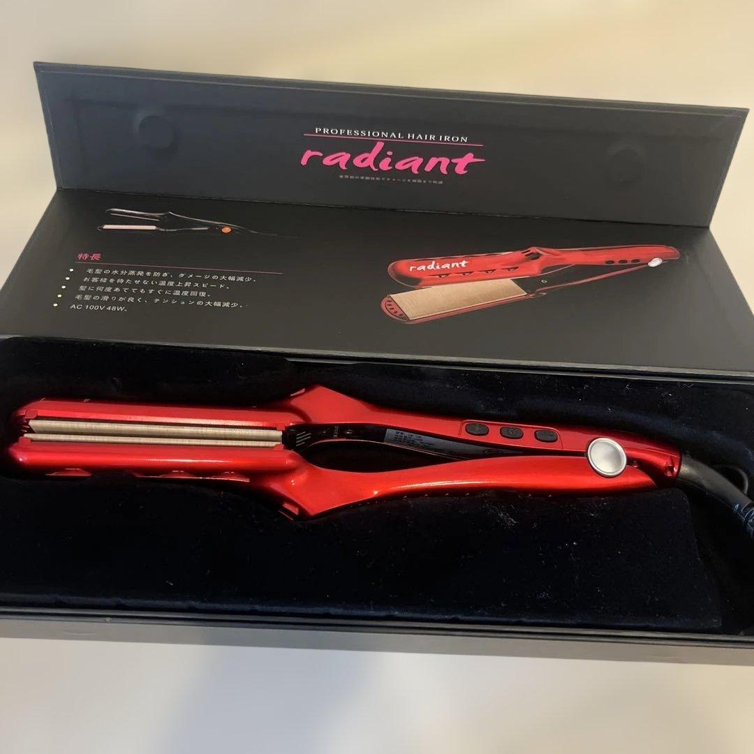 ラディアント 35mm LM126 レッド ヘアアイロン ストレートアイロン