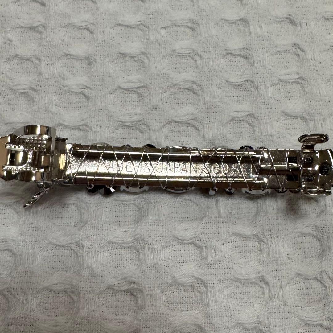 コンプレックスビズ レディアリーストーン バレッタ ブラックミックス