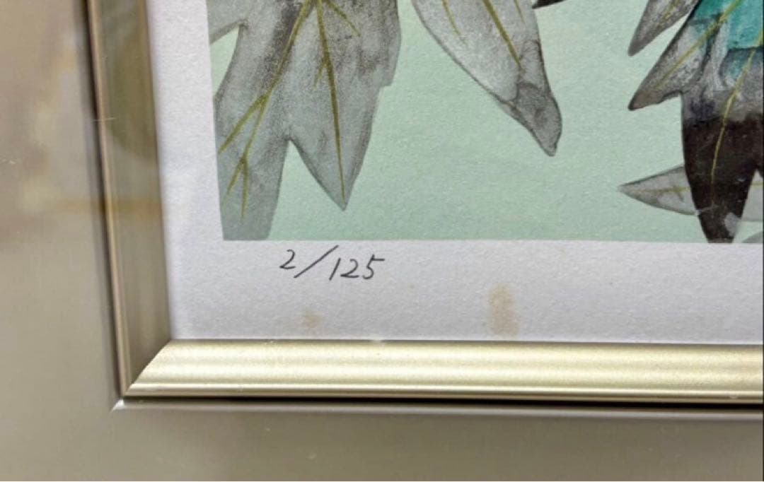 さ*マ様 【真作】中島千波 富貴花 リトグラフ 2/125 直筆サイン 証明シー