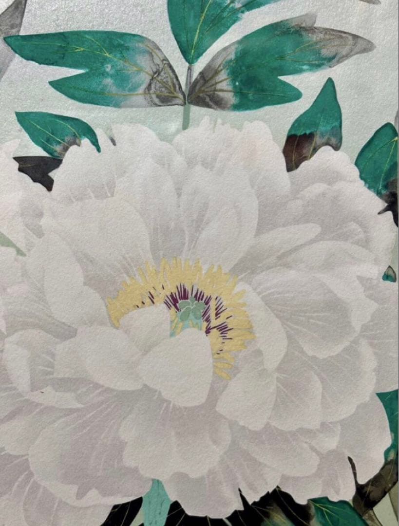 さ*マ様 【真作】中島千波 富貴花 リトグラフ 2/125 直筆サイン 証明シー