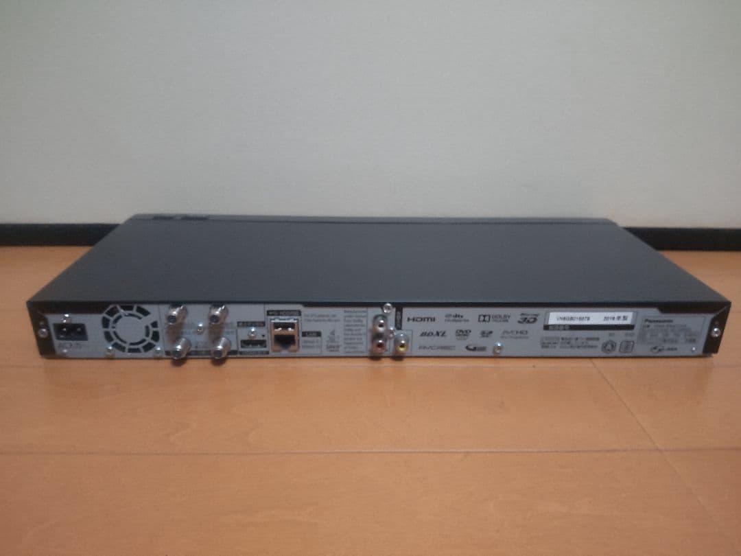 パナソニック　DIGA DMR―BRW1010 1TB プチメンテ済み