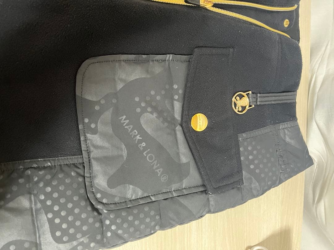 定価5万 MARK&LONA ダウンスカート 38 黒 Fleur 防寒 金