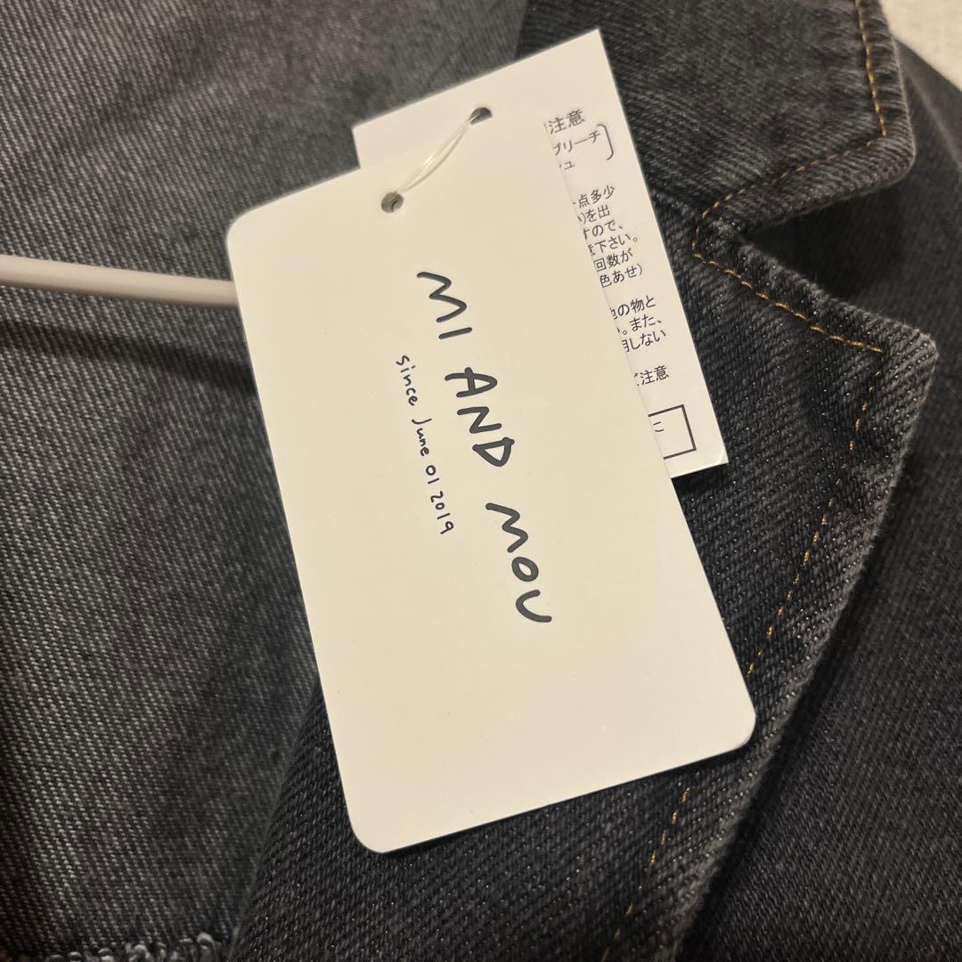 あ*。様 MI AND MOU （ミアモ）テーラードデニムジャケット（ブラック）