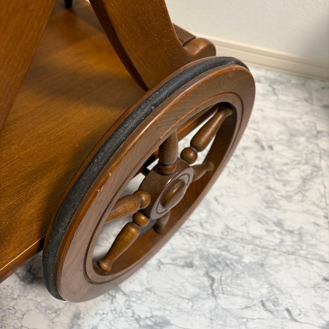 カリモク　キッチンワゴン　キッチンカート サービングワゴン　バーカート　移動可能