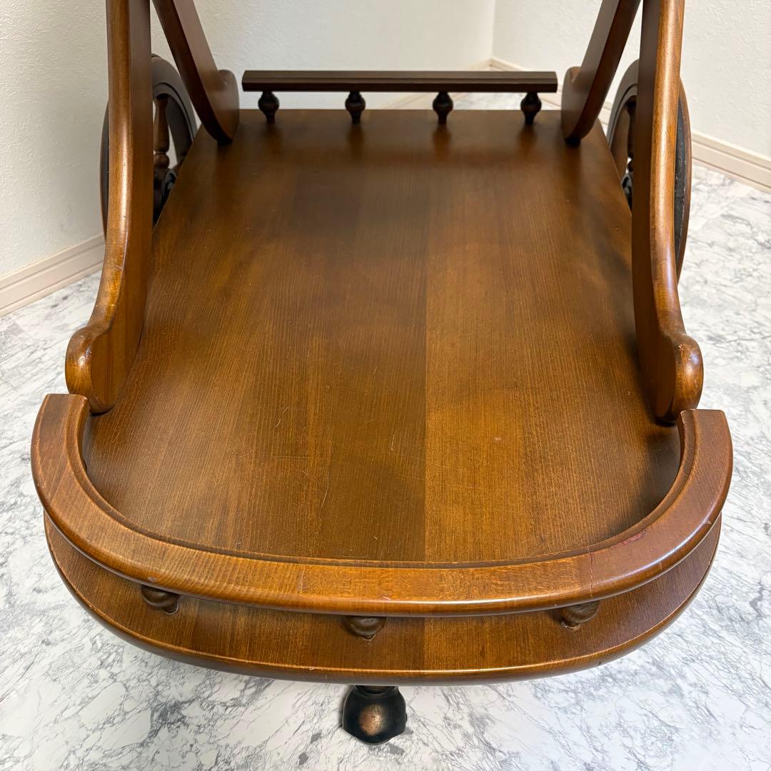 カリモク　キッチンワゴン　キッチンカート サービングワゴン　バーカート　移動可能