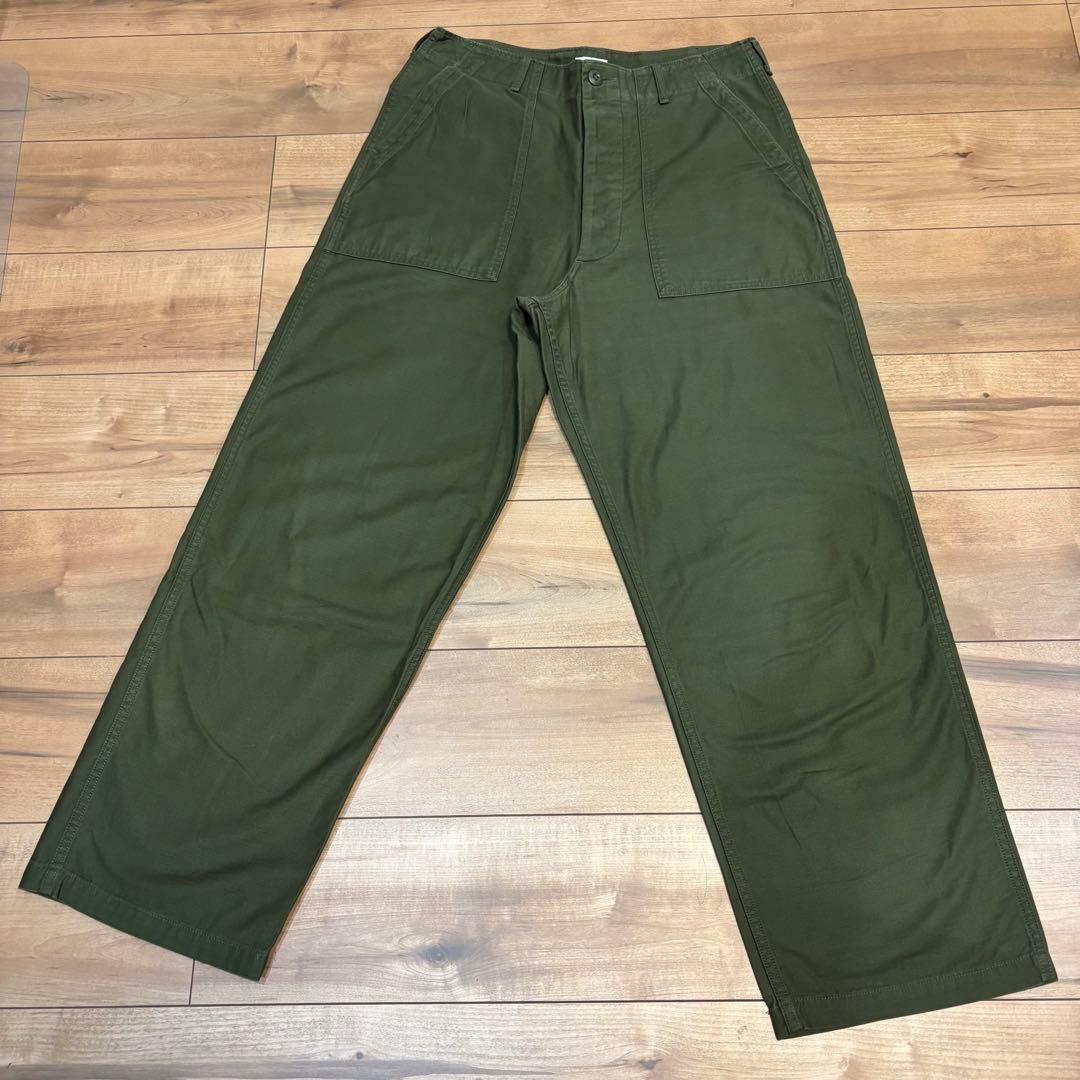 CIOTA スビンコットンバックサテンベイカーパンツ