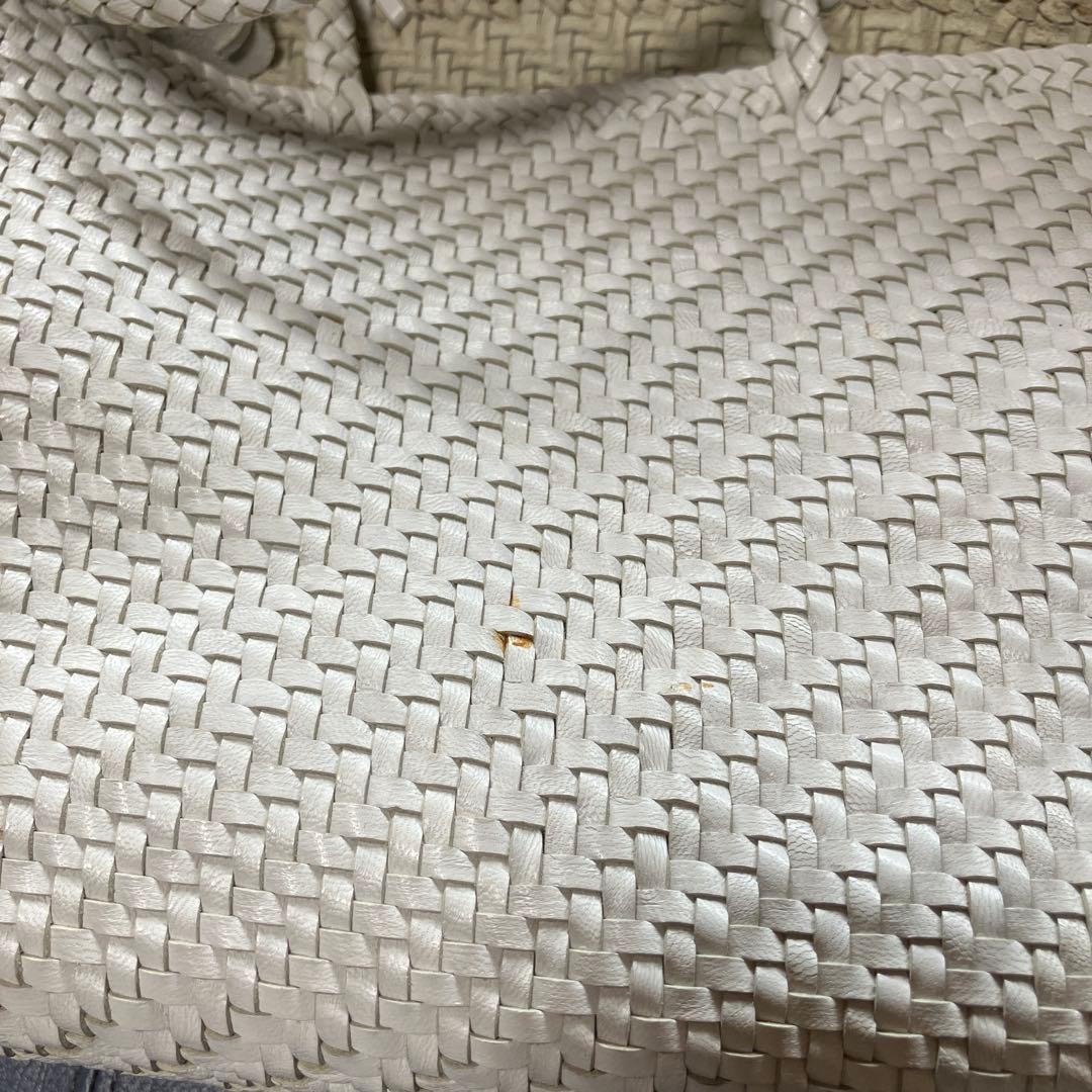 Craig for HUMAN WOMAN メッシュ レザー トートバッグ 本革