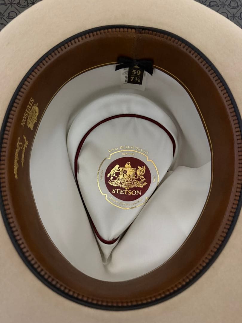ステットソン　プレミア　ストラトライナーST969 サンドベージュ　サイズ59