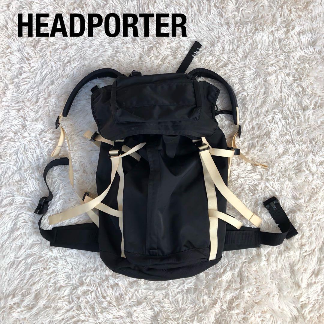HEADPORTERヘッドポーター　シャチリュックバックパックブラック黒