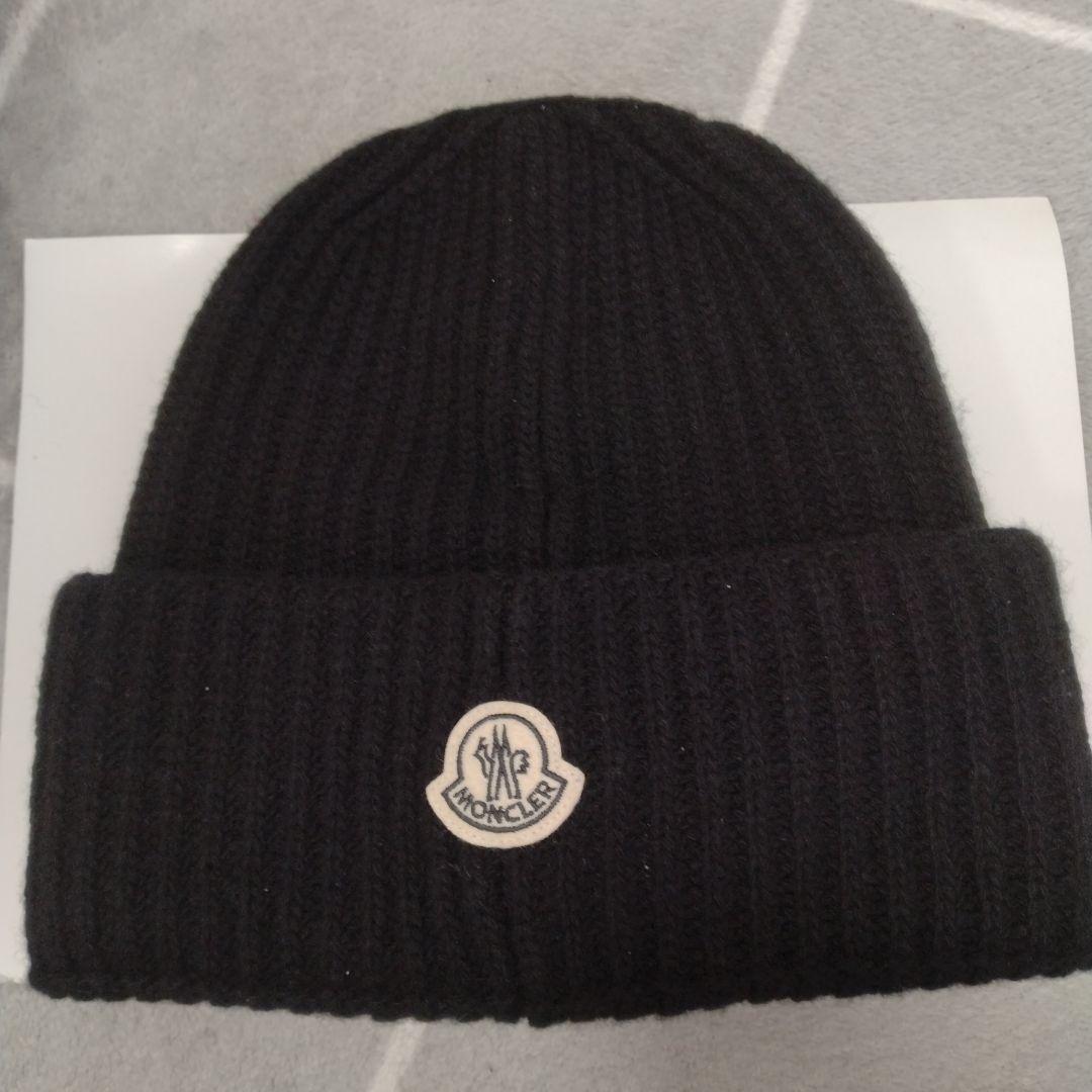 ブラック未使用品 MONCLER × FRAGMENT コラボ ニット帽