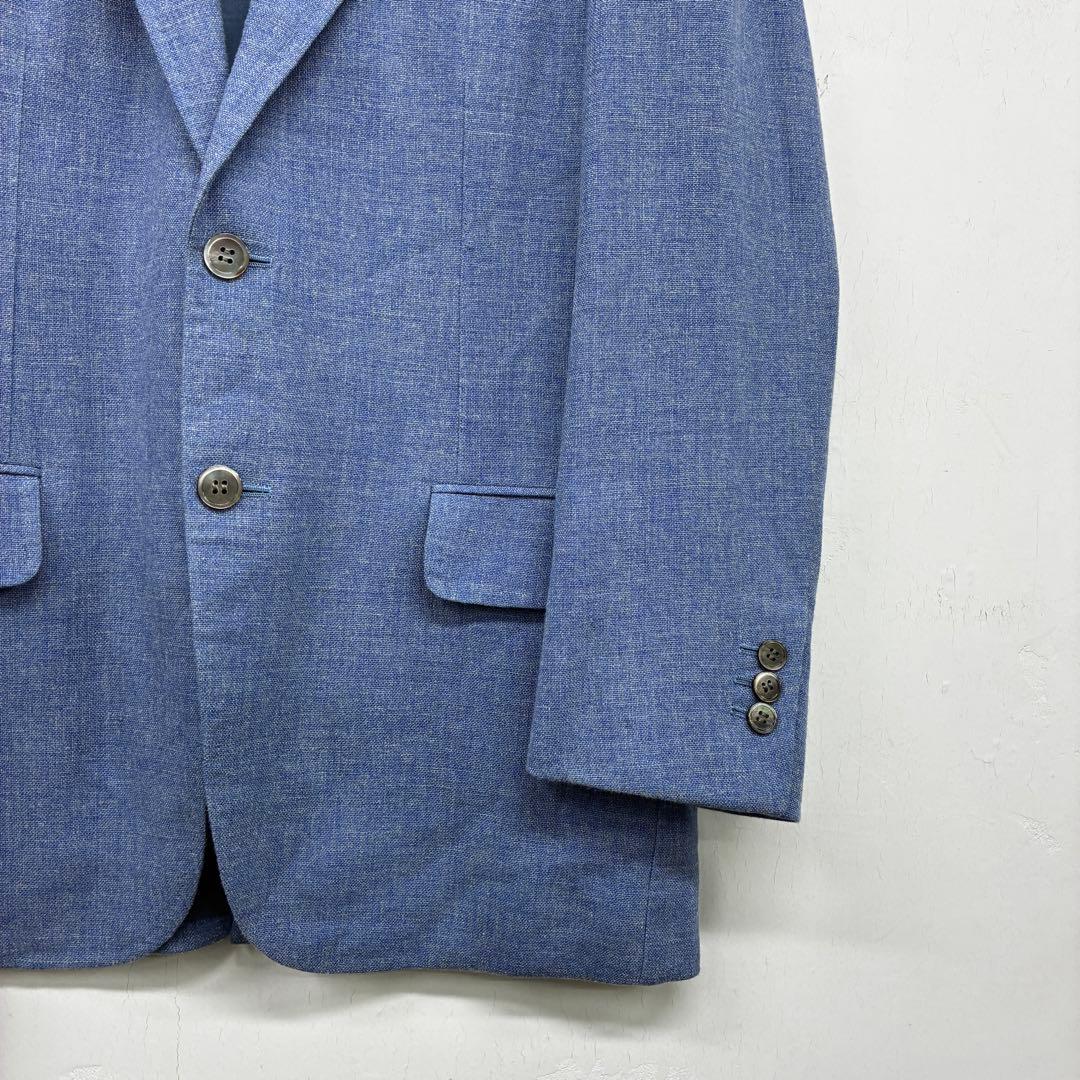 HUNTSMAN BESPOKE テーラードジャケット ブルー ウール 日本製