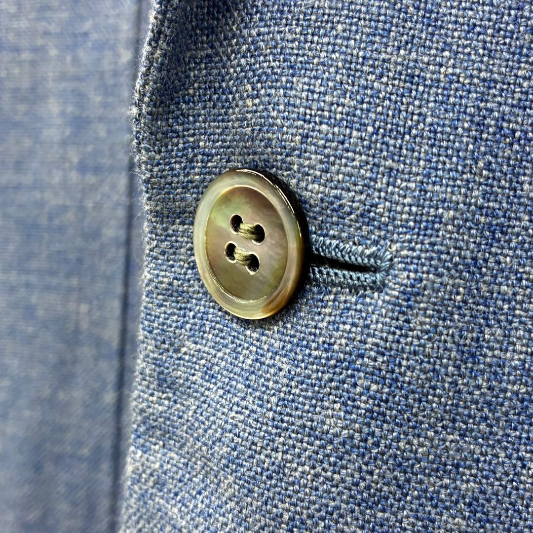 HUNTSMAN BESPOKE テーラードジャケット ブルー ウール 日本製