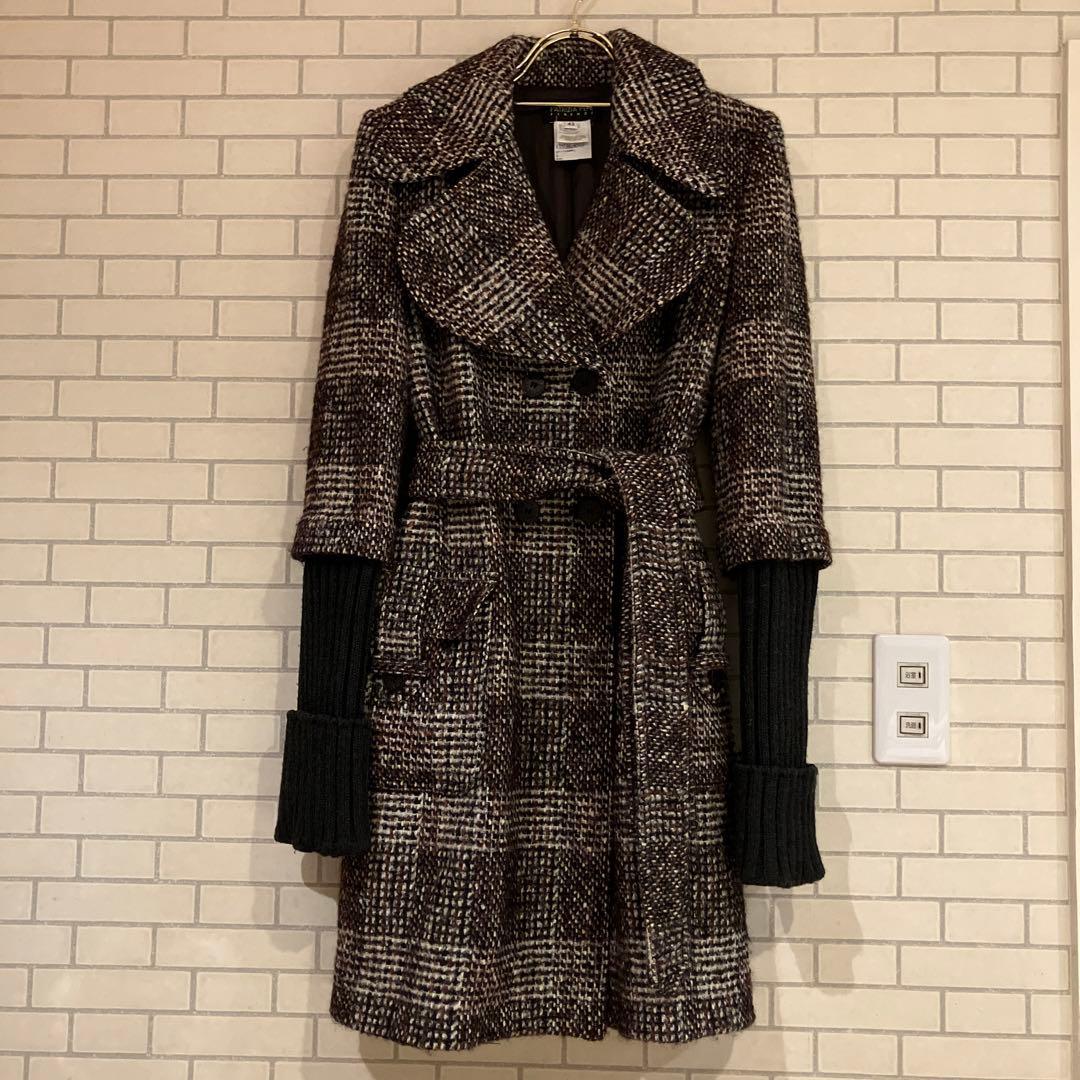 ココペリです ‼️モヘヤ・アルパカ混　異素材コート❤️