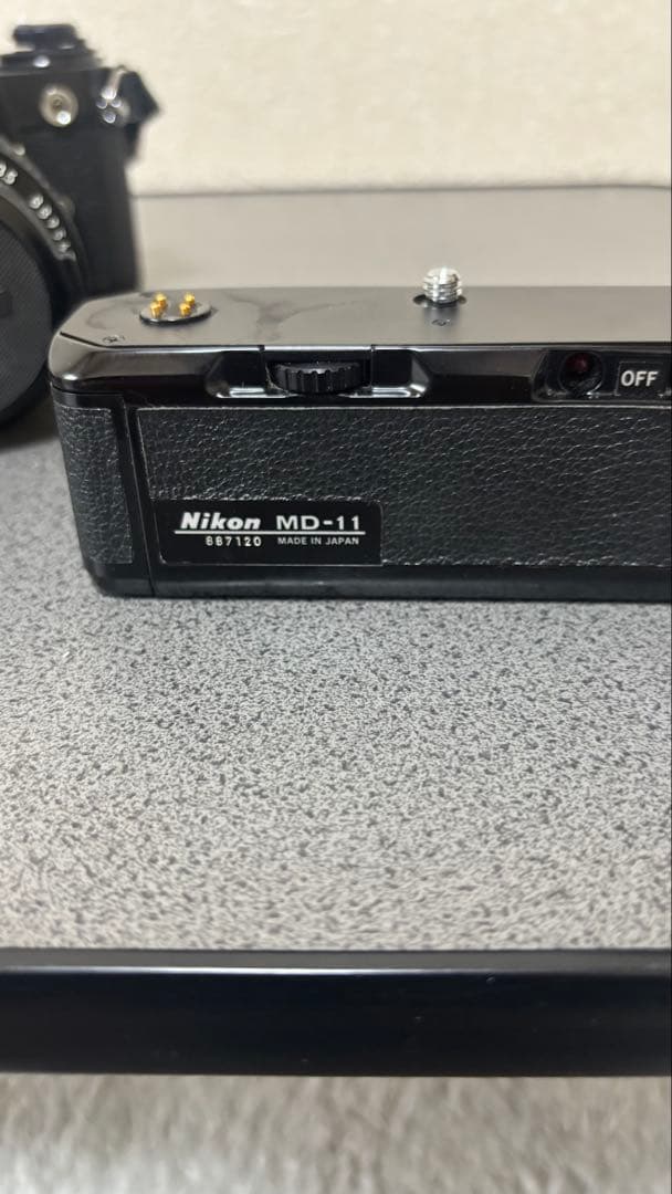 一眼レフカメラNikon FE 43-86mmレンズ付き　。モータードライブ。