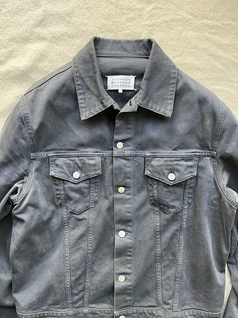 メゾンマルジェラ　ブラックデニムGジャン　サイズ46