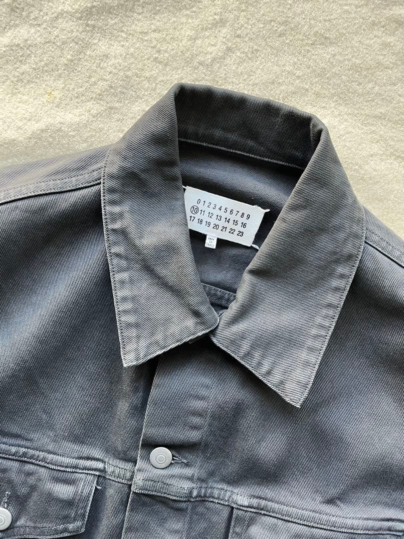 メゾンマルジェラ　ブラックデニムGジャン　サイズ46