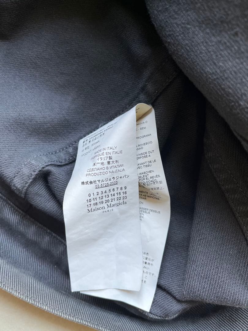 メゾンマルジェラ　ブラックデニムGジャン　サイズ46