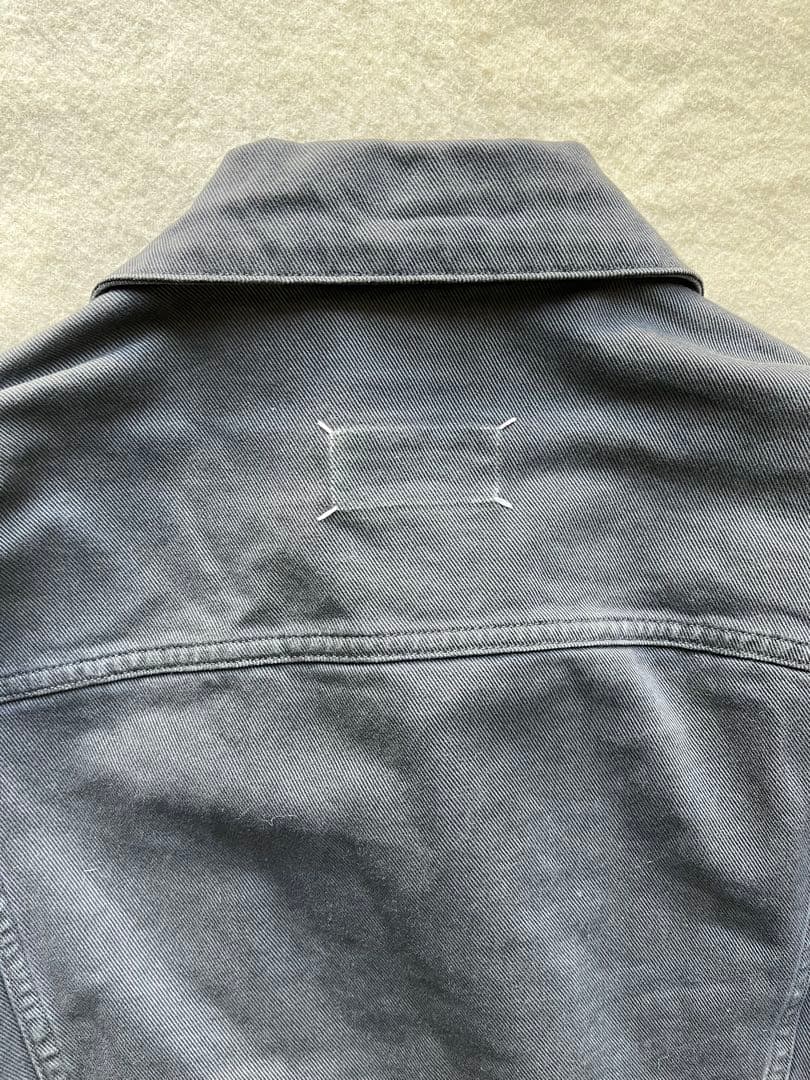 メゾンマルジェラ　ブラックデニムGジャン　サイズ46