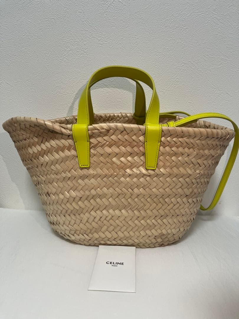 ちさ　新品未使用　CELINE セリーヌ かごバッグ　イエロー　バッグ