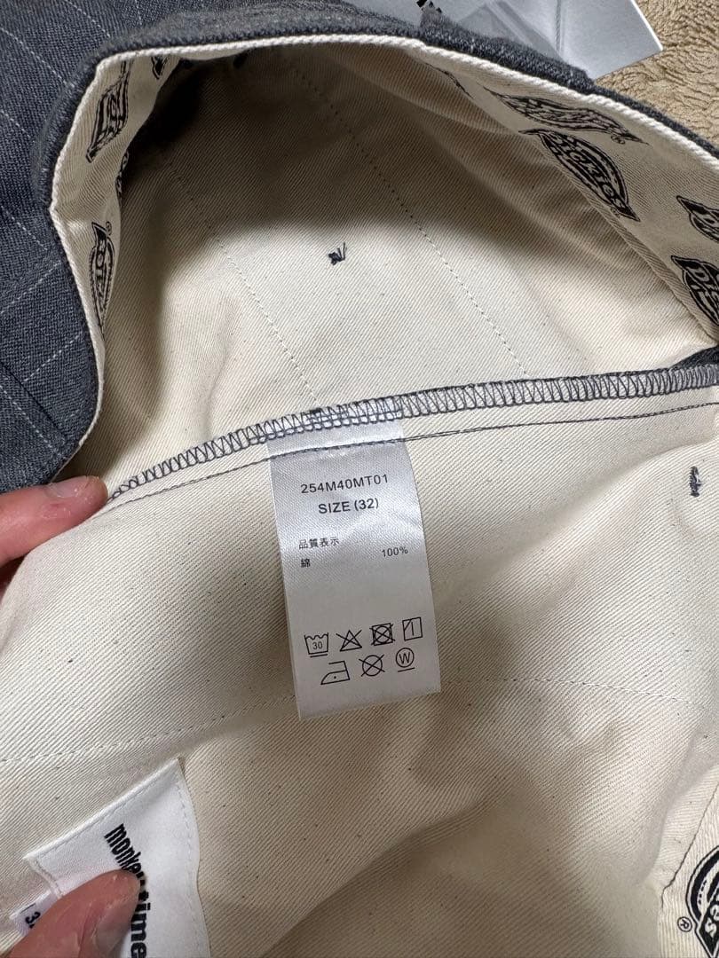 【新品】Dickies × monkey time ストライプバギーパンツ