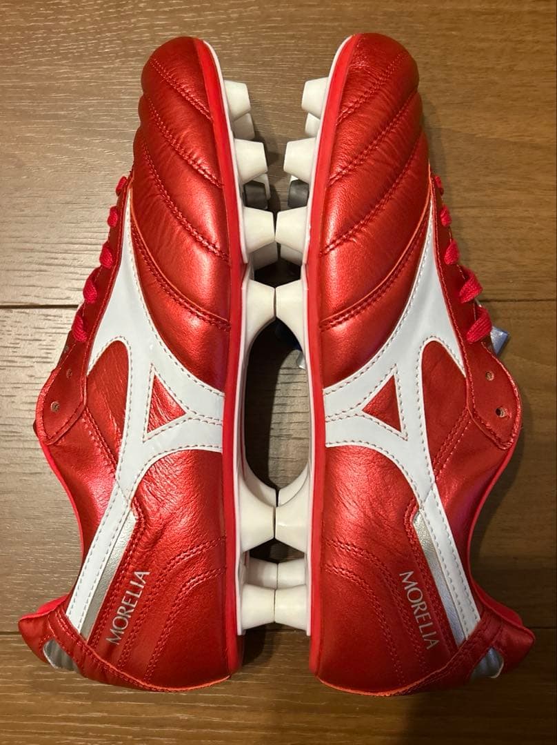 【新品未使用】MIZUNO MORELIA Ⅱ JAPAN パッションレッド③