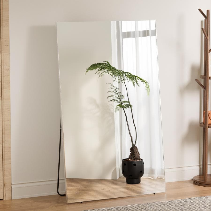 2732割れない鏡 フィルムミラー ダンス 鏡160×100cm全身鏡 姿見 木