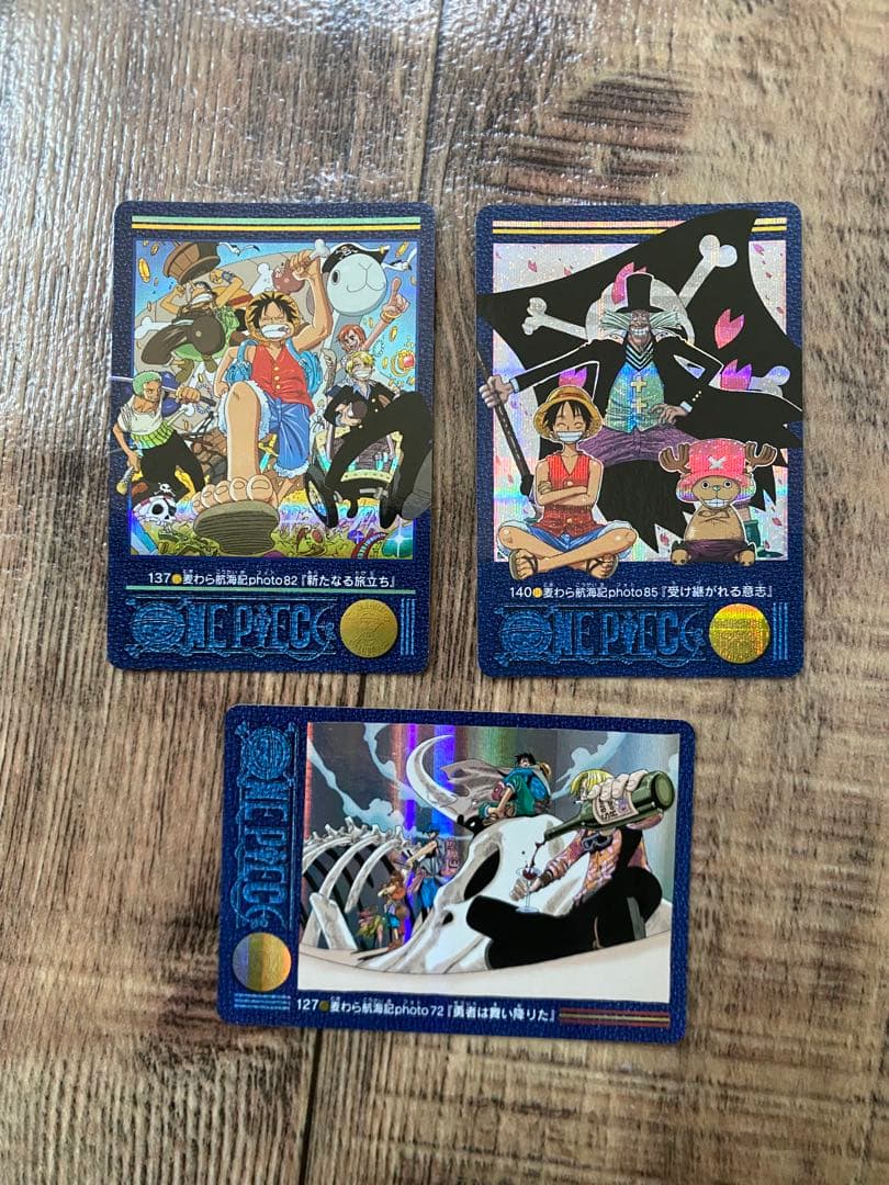 k*e様 ワンピース カードダス ビジュアルアドベンチャー 3枚セット