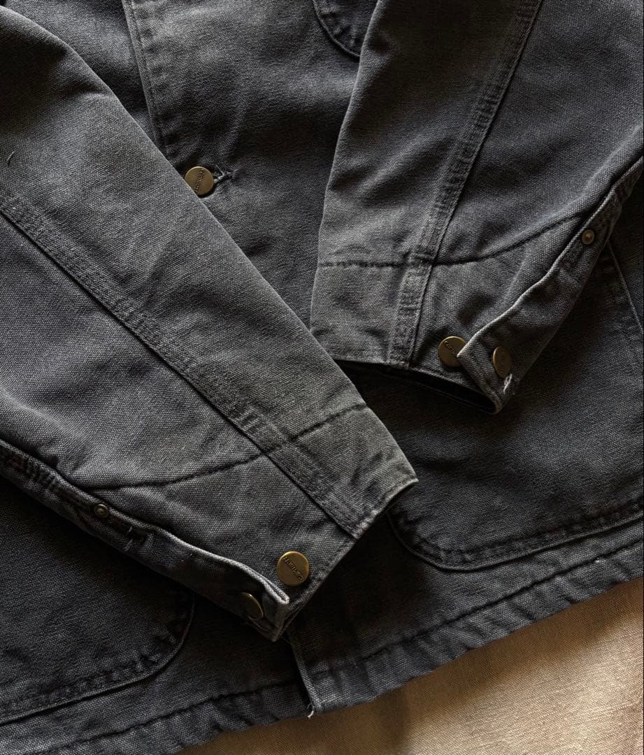 【雰囲気抜群】 90s Carhartt ミシガンチョアコート BLKブラック