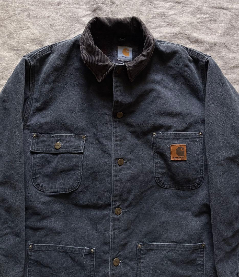 【雰囲気抜群】 90s Carhartt ミシガンチョアコート BLKブラック