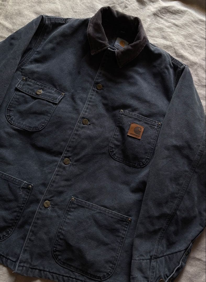【雰囲気抜群】 90s Carhartt ミシガンチョアコート BLKブラック