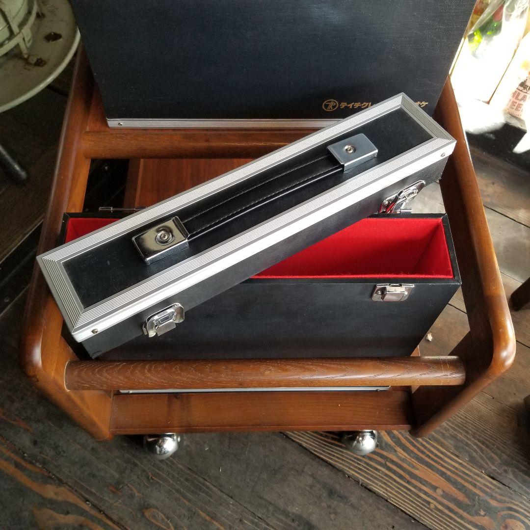 業務用　レコード　サイズ　アルミ製　ブラック　カラー　キャリー　ケース　４個