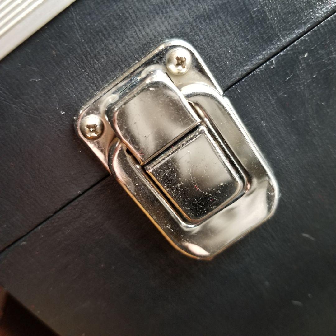 業務用　レコード　サイズ　アルミ製　ブラック　カラー　キャリー　ケース　４個