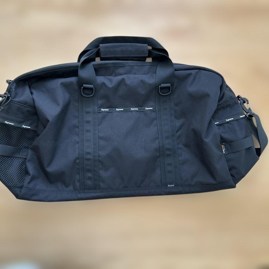 Supreme CORDURA ブラックボストンバッグ