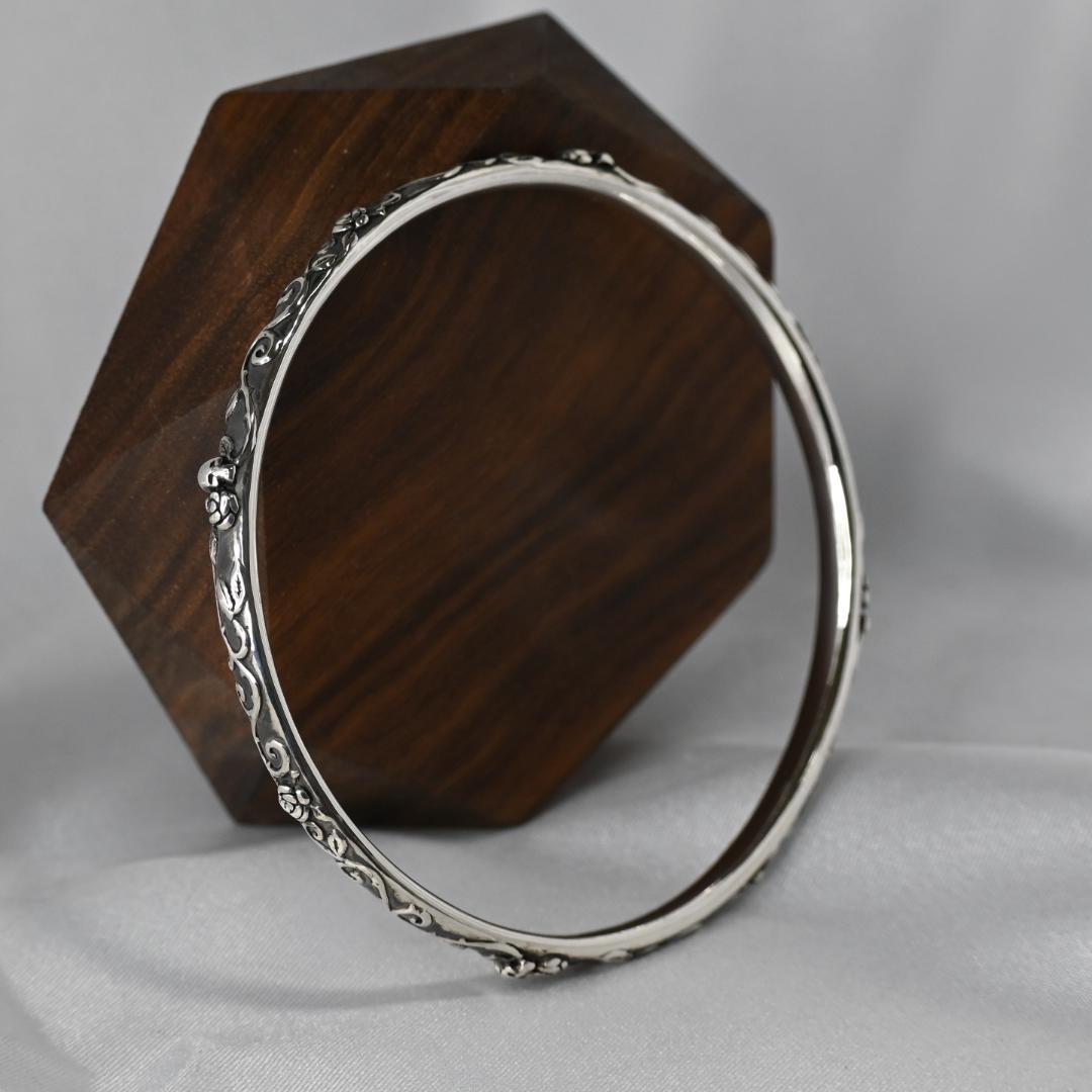 研磨済 JUSTIN DAVIS BY ANNA スカル ローズ バングル