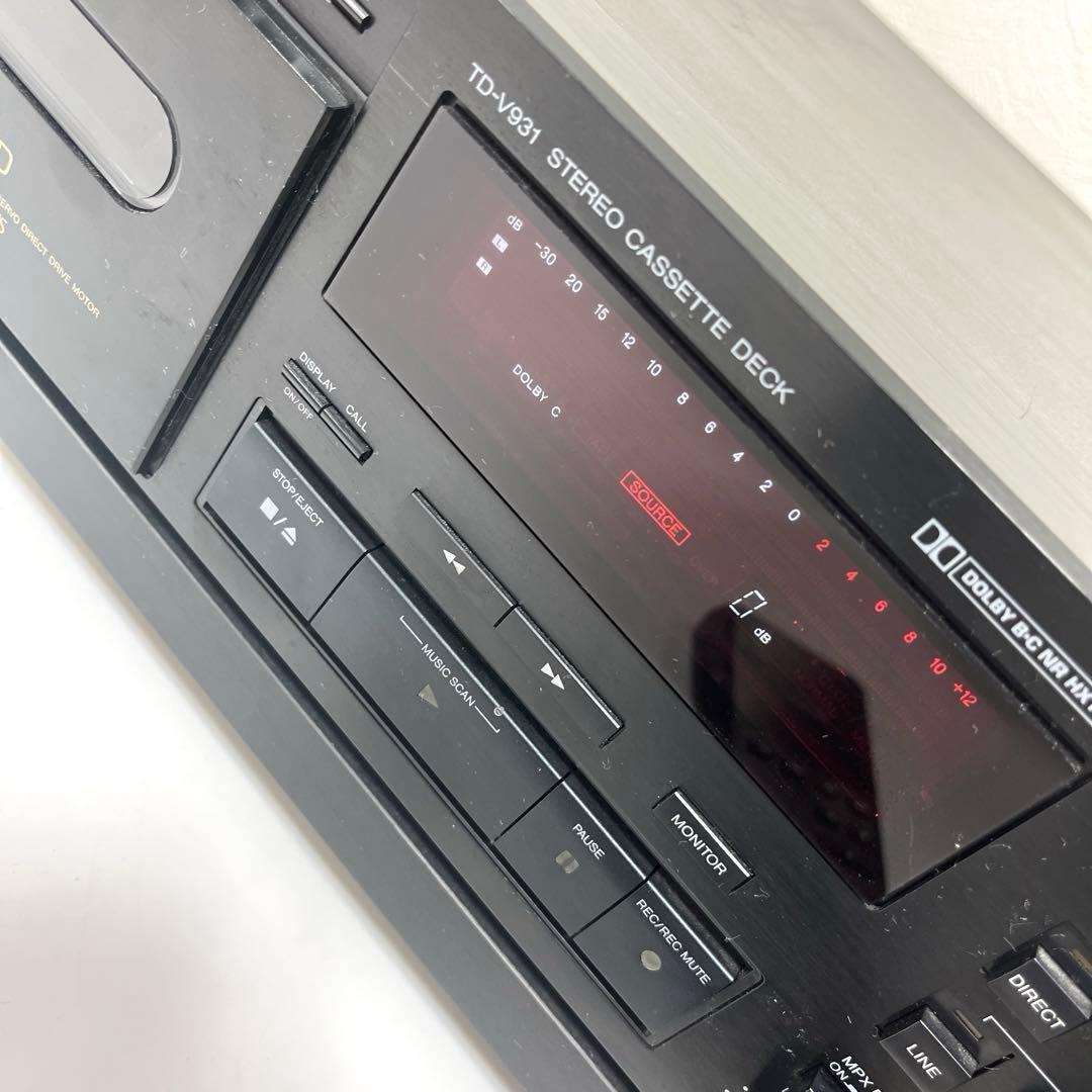 【激レア】Victor TD-V931ステレオカセットデッキ リモコン有