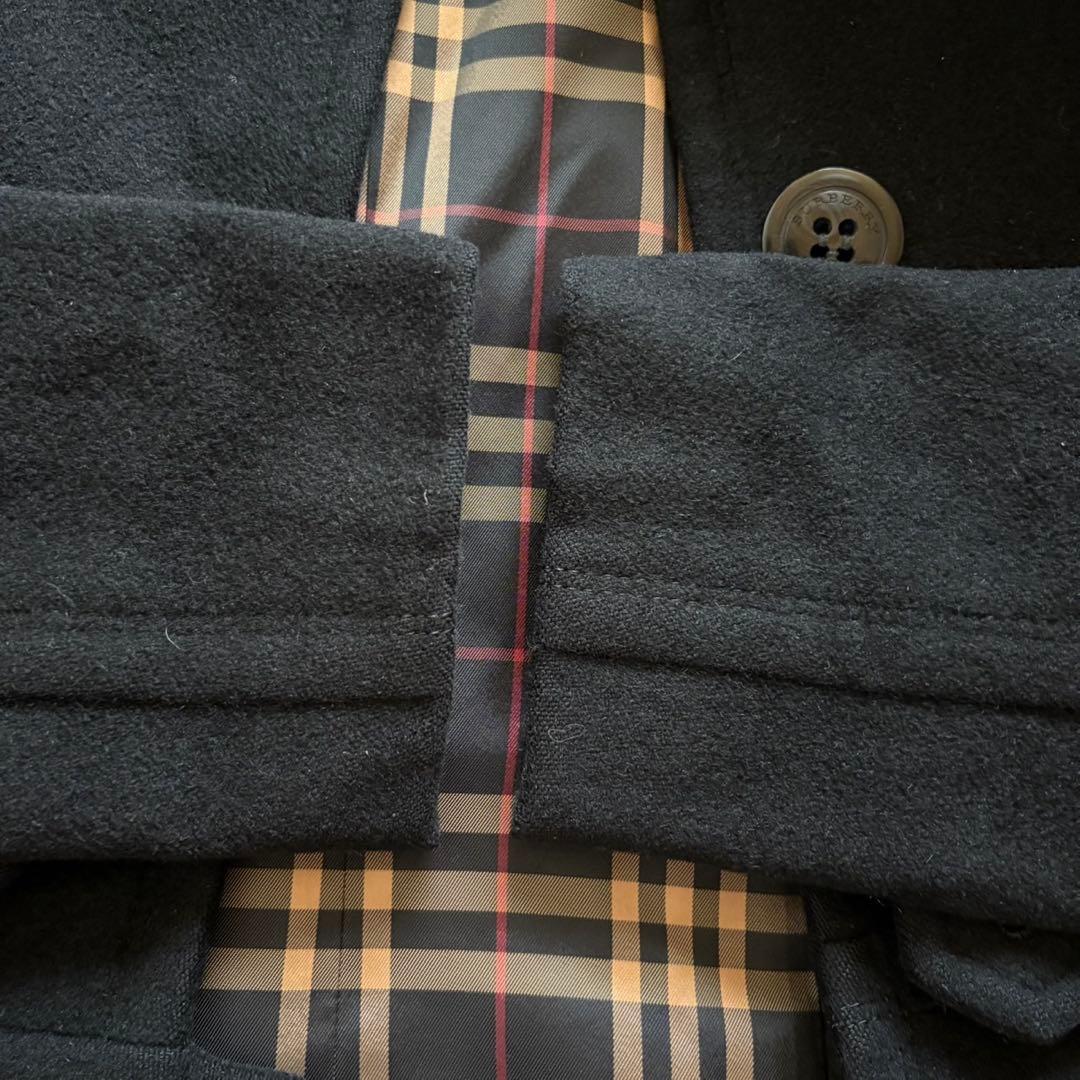 美品 バーバリーブルーレーベル アンゴラ ラビットファー コート ノバチェック