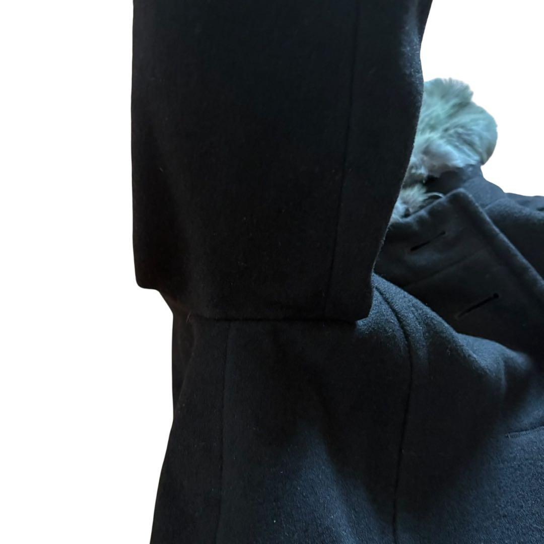 美品 バーバリーブルーレーベル アンゴラ ラビットファー コート ノバチェック