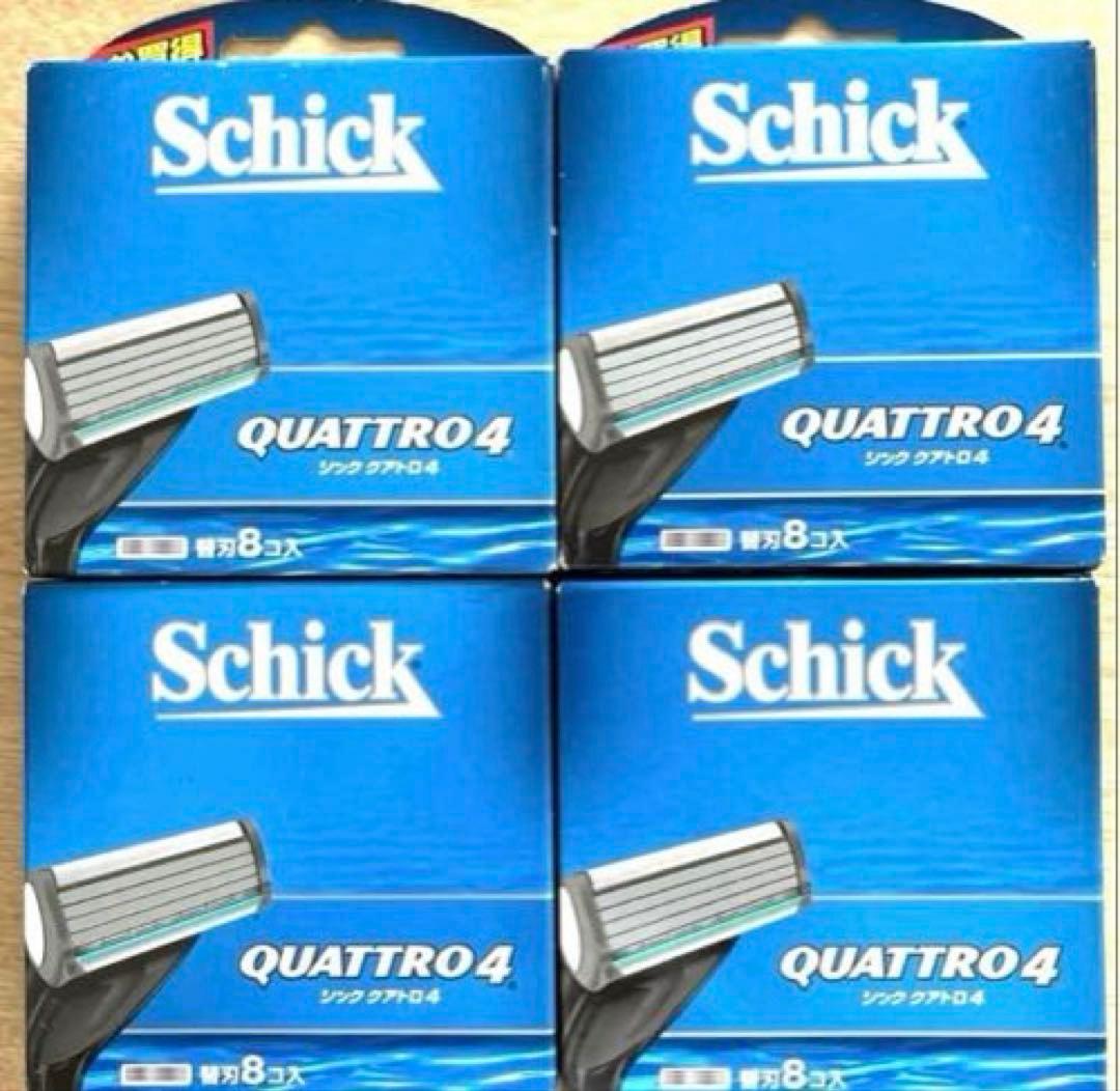 シック クアトロ4替刃(8個入) 4箱セット